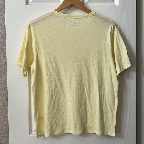 (Never worn!) Oversized Pale Yellow Everlane T-Shirt, Small - Picture 3 of 3